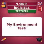 9. Sınıf İngilizce My Environment Testi