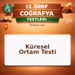 12. Sınıf Coğrafya Küresel Ortam Testi