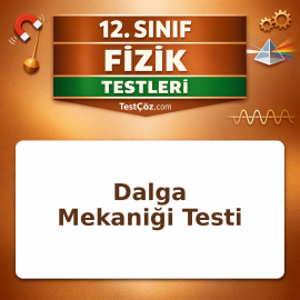 12. Sınıf Fizik Dalga Mekaniği Testi