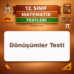 12. Sınıf Matematik Dönüşümler Testi
