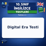10. Sınıf İngilizce Digital Era Testi