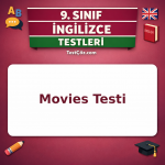 9. Sınıf İngilizce Movies Testi
