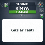 11. Sınıf Kimya Gazlar Testi