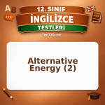 12. Sınıf İngilizce Alternative Energy 2: Renewable Sources, Environment ve Conditionals Testi