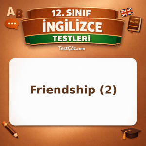 12. Sınıf İngilizce Friendship 2: Conditionals, Idioms ve Functional Language Testi