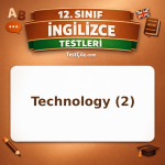 12. Sınıf İngilizce Technology 2: Tech Vocabulary, Gerunds ve Cybersecurity Testi