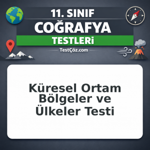 11. Sınıf Coğrafya Küresel Ortam Bölgeler ve Ülkeler Testi