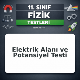 11. Sınıf Fizik Elektrik Alanı ve Potansiyel Testi