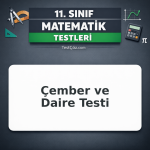 11. Sınıf Matematik Çember ve Daire Testi