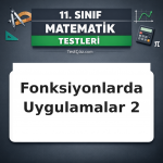 11. Sınıf Matematik Fonksiyonlarda Uygulamalar 2: Dönüşümler, Parçalı, Ters ve Bileşke Fonksiyonlar Testi