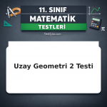 11. Sınıf Matematik Uzay Geometri 2: Prizma, Piramit, Koni, Silindir ve Küre Testi