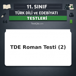 11. Sınıf Türk Dili ve Edebiyatı Roman 2: Türk ve Dünya Romancılığı Testi