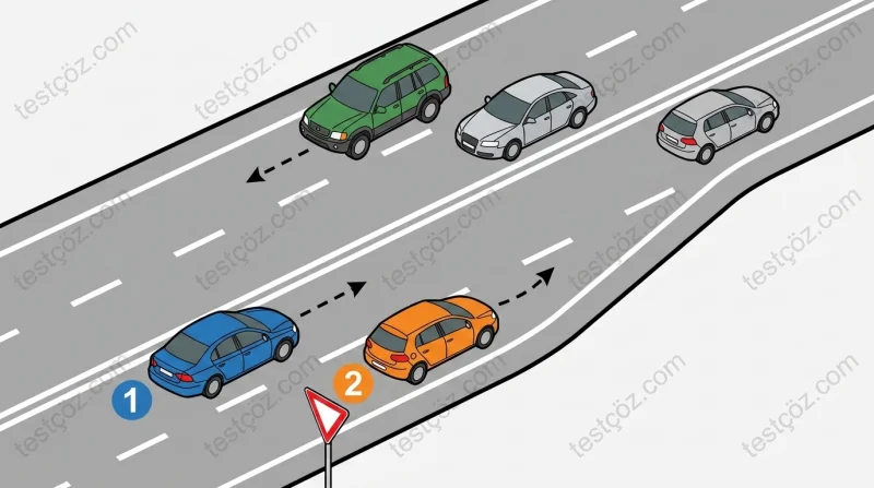 2 numaralı aracın yapması gereken davranış (varyant 4)