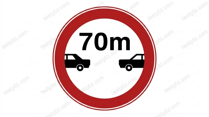Trafik işareti — sürücüye anlamı bildirim