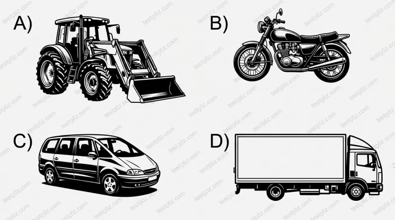 A2 sınıfı sürücü belgesi — kullanılabilecek araç tipi seçeneği (varyant 3)