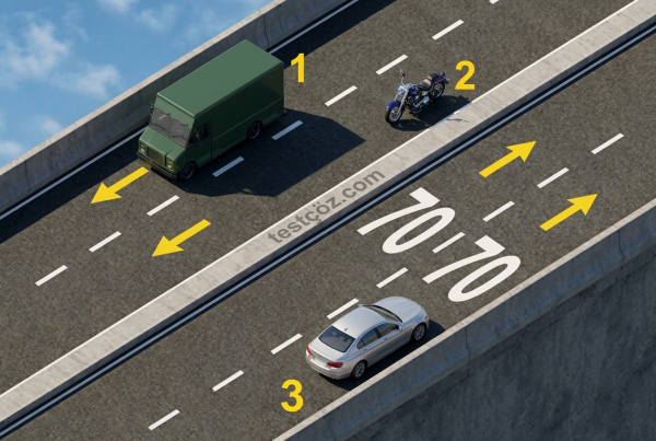 Bölünmüş yol 3 numaralı araç azami hız sınırı (varyant 2)