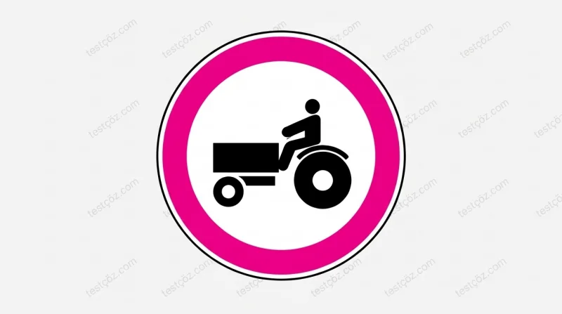 Motosiklet ile ilgili trafik işareti — daire içinde motosiklet sembolü