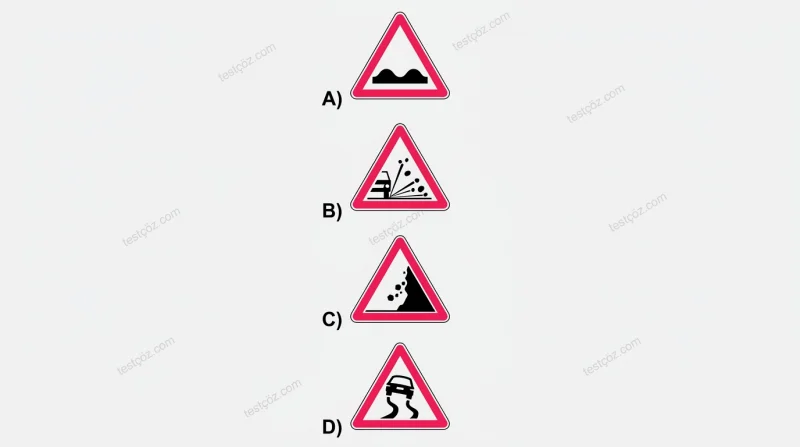 Kasisli yol trafik işareti (varyant 4)