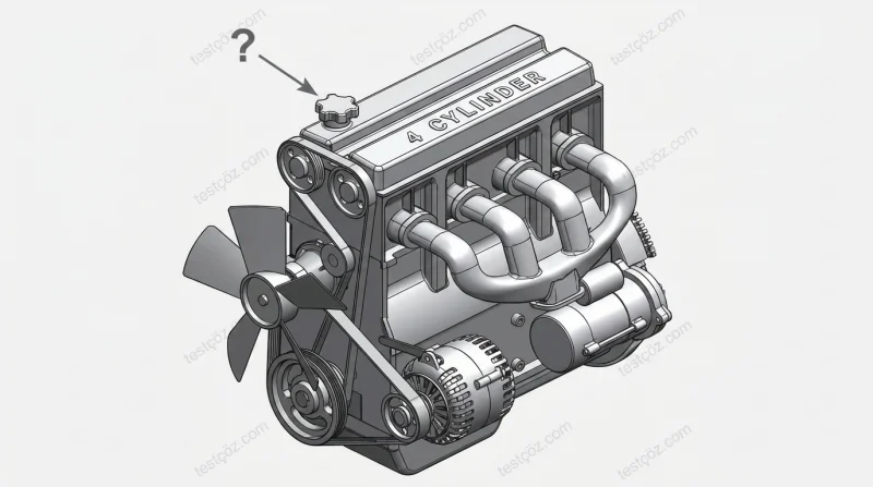 Motor kapağından doldurulan madde (motor yağı) — diyagram (varyant 2)