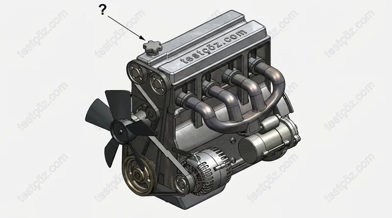 Motor kapağından doldurulan madde (motor yağı) — diyagram