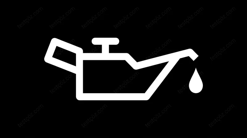 Motor çalışır iken yağlama sistemi ikaz ışığı yanıyor — sebep soru görseli
