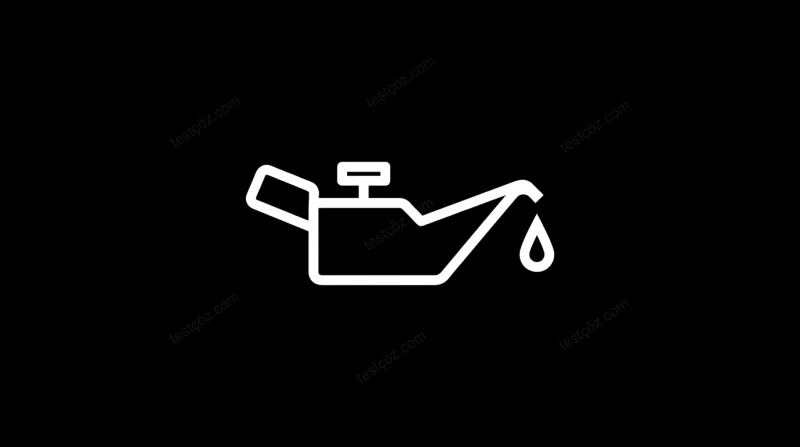 Motor yağ ikaz ışığı yandığında yapılması gereken soru görseli (varyant 2)