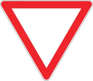 Yol ver / üçgen tehlike trafik işareti — anlamı
