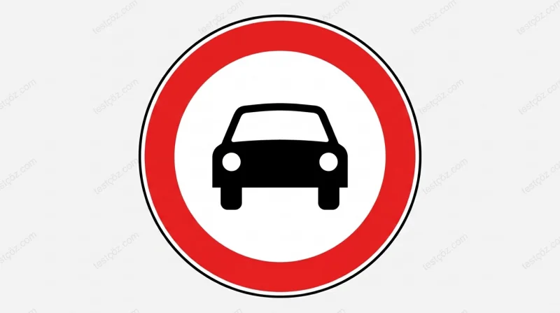 Trafik işareti — daire içinde sembol anlamı (varyant)