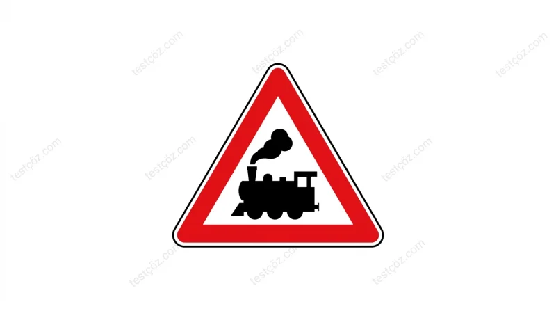 Üçgen trafik işareti — sürücüye bildirim