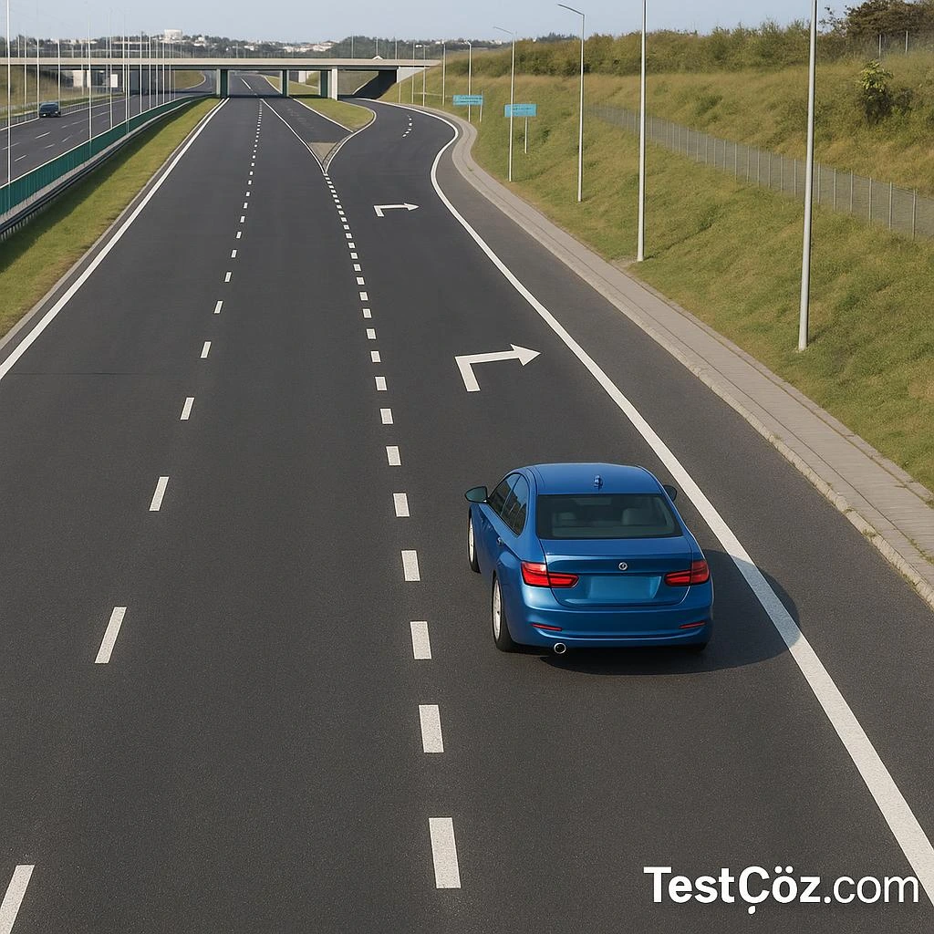 Araç sürücüsünün bulunduğu yol birimi — yol sahnesi tanım