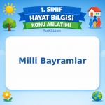 1. Sınıf Hayat Bilgisi Milli Bayramlar Konu Anlatımı - testçöz.com