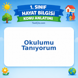 1. Sınıf Hayat Bilgisi Okulumu Tanıyorum Konu Anlatımı - testçöz.com