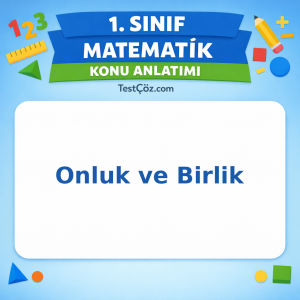 1. Sınıf Matematik Onluk ve Birlik Konu Anlatımı - testçöz.com