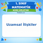 1. Sınıf Matematik Uzamsal İlişkiler Konu Anlatımı - testçöz.com