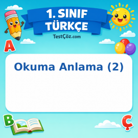1. Sınıf Türkçe Okuma Anlama (2) Testi - testçöz.com