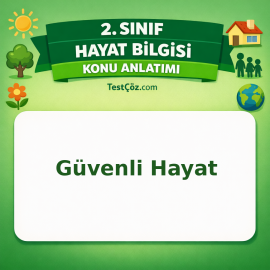 2. Sınıf Hayat Bilgisi Güvenli Hayat Konu Anlatımı - testçöz.com