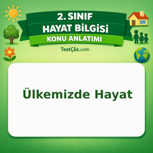 2. Sınıf Hayat Bilgisi Ülkemizde Hayat Konu Anlatımı - testçöz.com