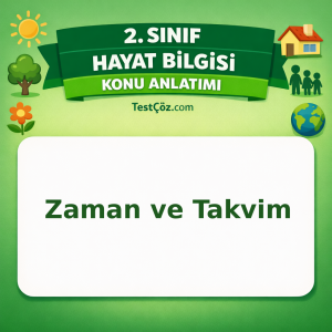 2. Sınıf Hayat Bilgisi Zaman ve Takvim Konu Anlatımı - testçöz.com