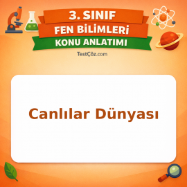 3. Sınıf Fen Bilimleri Canlılar Dünyası Konu Anlatımı - testçöz.com