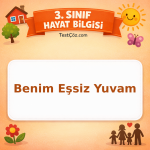 3. Sınıf Hayat Bilgisi Benim Eşsiz Yuvam Testi - testçöz.com