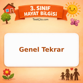 3. Sınıf Hayat Bilgisi Genel Tekrar Testi - testçöz.com