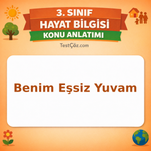 3. Sınıf Hayat Bilgisi Benim Eşsiz Yuvam Konu Anlatımı - testçöz.com