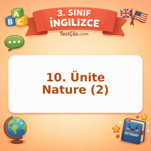 3. Sınıf İngilizce 10. Ünite Nature (2) Testi - testçöz.com