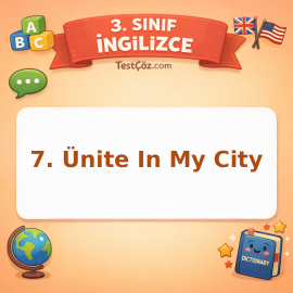 3. Sınıf İngilizce 7. Ünite In My City Testi - testçöz.com