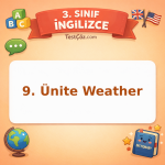 3. Sınıf İngilizce 9. Ünite Weather Testi - testçöz.com