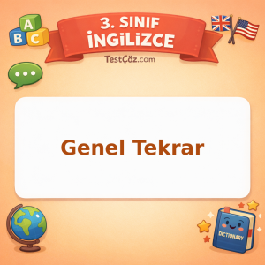 3. Sınıf İngilizce Genel Tekrar Testi - testçöz.com