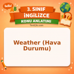 3. Sınıf İngilizce Weather (Hava Durumu) Konu Anlatımı - testçöz.com