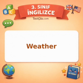 3. Sınıf İngilizce Weather Testi - testçöz.com