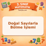 3. Sınıf Matematik Doğal Sayılarla Bölme İşlemi Testi - testçöz.com