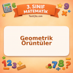 3. Sınıf Matematik Geometrik Örüntüler Testi - testçöz.com